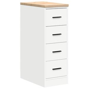 vidaXL Gar&aacute;žov&aacute; skriňa biela 30x51x85 cm mas&iacute;vna borovica