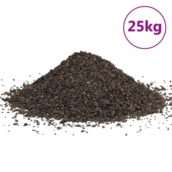 vidaXL Čadičov&yacute; &scaron;trk 25 kg čierny 1-3 mm