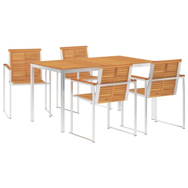 vidaXL 7-dielna jed&aacute;lensk&aacute; s&uacute;prava textil&eacute;n a nehrdzavej&uacute;ca oceľ