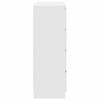 vidaXL Komoda biela 80x35x99 cm spracovan&eacute; drevo