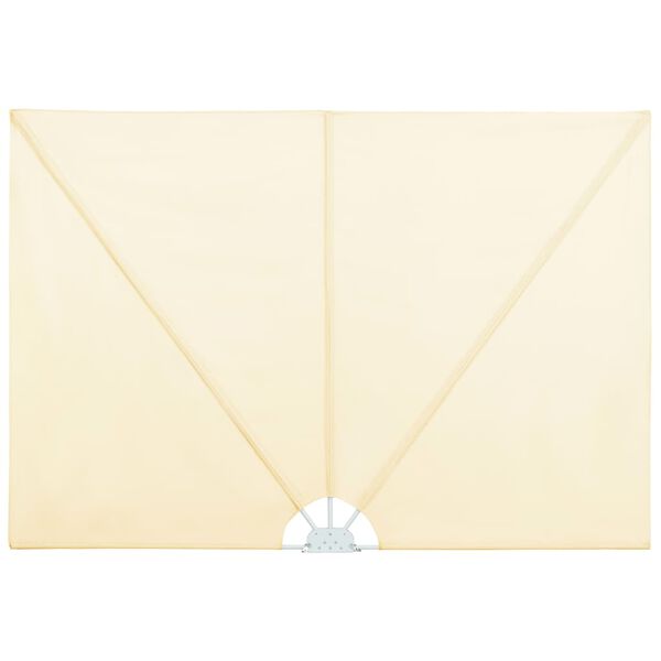 vidaXL Skladacia bočná markíza na terasu, krémová 400x200 cm