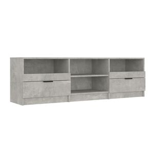 vidaXL TV stol&iacute;k bet&oacute;nov&yacute; siv&yacute; 150x33,5x45 cm spracovan&eacute; drevo