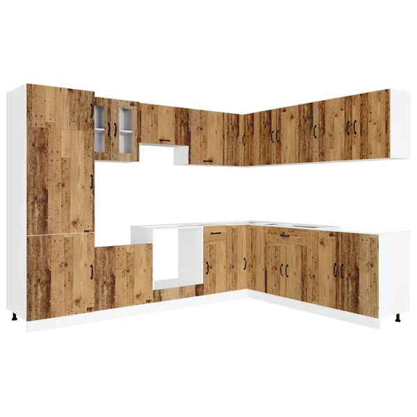 vidaXL 14-dielna sada kuchynsk&yacute;ch skriniek Kalmar, kompozitn&eacute; drevo