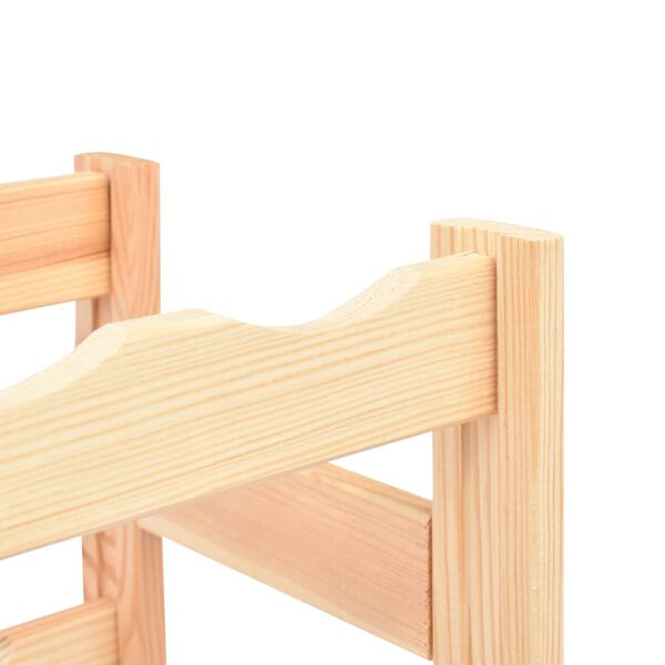 vidaXL Stojan na víno na 30 fliaš, borovicové drevo