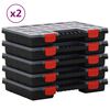 vidaXL Triediace boxy 10 ks 34,5x25x5 cm polypropyl&eacute;n