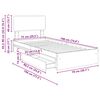 vidaXL Úložná posteľ Hnedý dub 75 x 190 cm Kompozitné drevo
