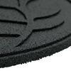 vidaXL Kameň na schod&iacute;ky 6 pcs Čierny &Oslash; 44 x 2 cm Guma