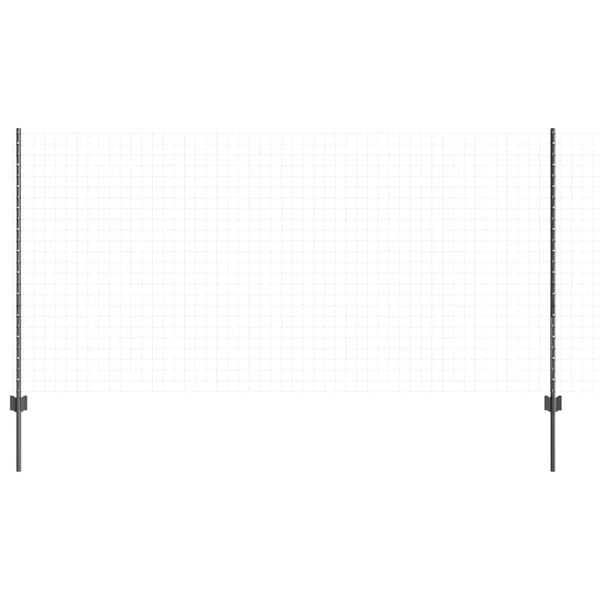 vidaXL Plotové stĺpy 88 pcs Sivá 160 cm Oceľ