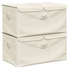vidaXL &Uacute;ložn&eacute; boxy 2 ks l&aacute;tkov&eacute; 50x30x25 cm kr&eacute;mov&eacute;