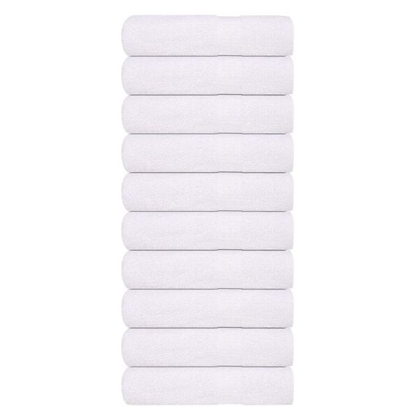 vidaXL Osušky do kúpeľne FROGN 10 ks biele 100x150 cm 360 g/m²