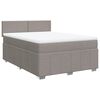 vidaXL Boxspring posteľ s matracom sivohned&yacute; 140x190 cm l&aacute;tka