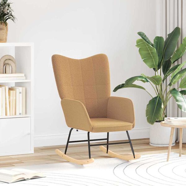 vidaXL Hojdacie kreslo B&eacute;žov&aacute; Sherpa l&aacute;tka