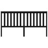 vidaXL Čelo postele čierne 186x6x101 cm masívna borovica