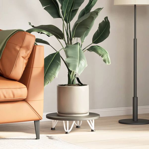 vidaXL Nohy do vlasov pre konferenčný stolík 4 ks, biele 10 cm, masívna oceľ