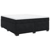 vidaXL Posteľn&yacute; r&aacute;m boxspring s matracom čierny 180x200 cm zamat