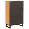 vidaXL Highboard s dverami Hned&aacute; 40 x 33 x 110 cm Mas&iacute;vne mango drevo