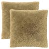 vidaXL Podložka 2 ks HEERLEN Svetlosiv&aacute; 55 x 55 cm PV fleece