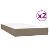 vidaXL Boxspring posteľ s matracom sivohned&yacute; 200x200 cm l&aacute;tka