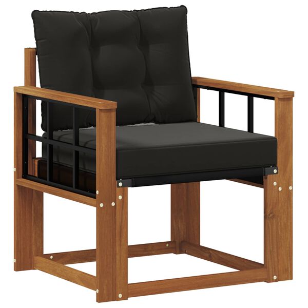 vidaXL 2 Kus Z&aacute;hradn&aacute; s&uacute;prava gaučov Mas&iacute;vne ak&aacute;ciov&eacute; drevo a textil&eacute;n