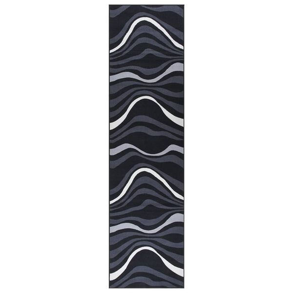 vidaXL Koberec beh&uacute;ň čierny 80x350 cm