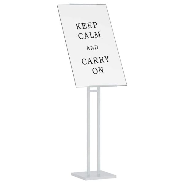 vidaXL St&aacute;nky na v&yacute;stavy 2 pcs Biely 26,5 x 26,5 x 150 cm Oceľ