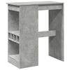 vidaXL Barov&yacute; st&ocirc;l s policami bet&oacute;nov&yacute; 90x47,5x103,5 cm kompoz. drevo