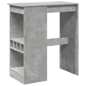 vidaXL Barov&yacute; st&ocirc;l s policami bet&oacute;nov&yacute; 90x47,5x103,5 cm kompoz. drevo