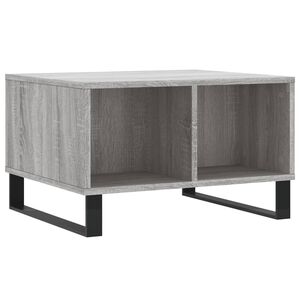 vidaXL Konferenčn&yacute; stol&iacute;k siv&yacute; dub sonoma 60x50x36,5 spracovan&eacute; drevo