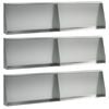 vidaXL Oporn&yacute; m&uacute;r 6 ks 80 x 12 x 50 cm Pozinkovan&aacute; oceľ Strieborn&aacute;