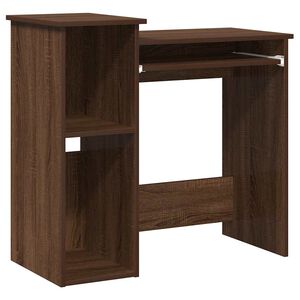 vidaXL St&ocirc;l s policami Dub hned&yacute; 84x40x78 cm Kon&scaron;trukt&eacute;rske drevo