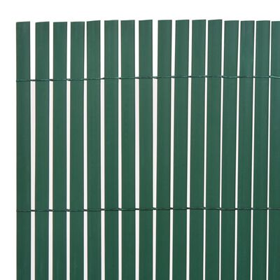 vidaXL Obojstranný záhradný plot 90x400 cm zelený