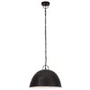 vidaXL Industri&aacute;lna vintage z&aacute;vesn&aacute; lampa 25W, čierna,okr&uacute;hla 41cm E27
