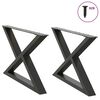 vidaXL Nohy konferenčn&eacute;ho stol&iacute;ka 2 ks antracitov&eacute; 70x(42-43,3) cm oceľov&eacute;