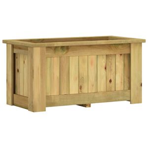 vidaXL Vyv&yacute;&scaron;en&yacute; z&aacute;hon 100x50x50 cm, impregnovan&aacute; borovica