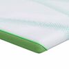 vidaXL Matracov&aacute; podložka Biela a zelen&aacute; 90 x 200 cm Jacquardov&aacute; l&aacute;tka
