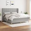 vidaXL Boxspring posteľ s matracom bledosiv&aacute; 180x200 cm l&aacute;tka