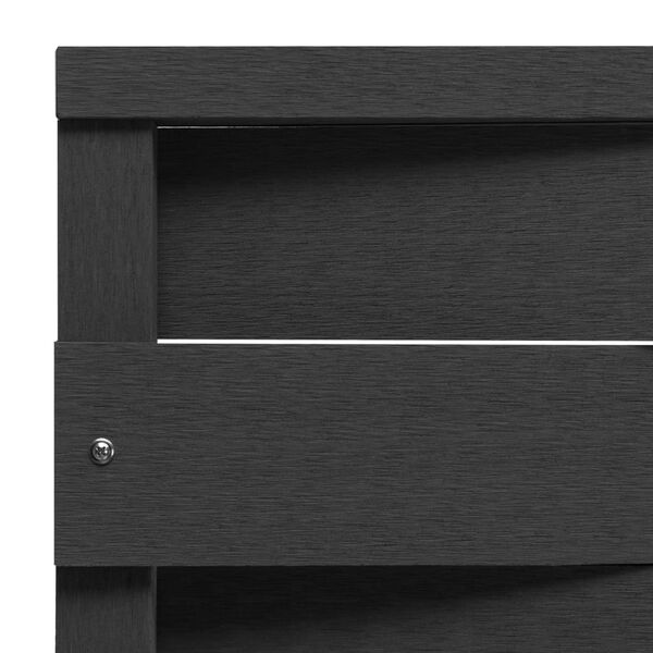 vidaXL Plotový panel WPC 170x180 cm čierny