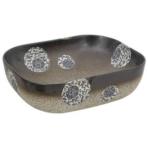 vidaXL Umývadlo na dosku viacfarebné obdĺžnik 48x37,5x13,5cm keramické