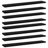 vidaXL Pr&iacute;davn&eacute; police 8 ks, čierne 60x10x1,5 cm, drevotrieska