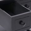 vidaXL Príručný stolík čierny 40x40x40 cm drevo paulovnie