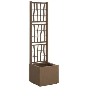 vidaXL Z&aacute;hradn&yacute; kvetin&aacute;č s trellis Hned&aacute; 36 x 36 x 140 cm PP