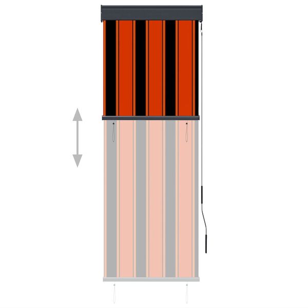 vidaXL Vonkaj&scaron;ia zatemňovacia roleta 60x250 cm oranžov&aacute; a hned&aacute;
