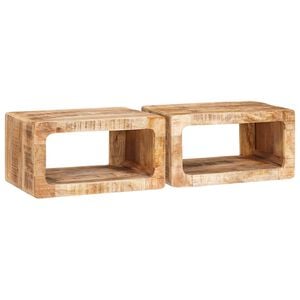 vidaXL Nočn&yacute; stol&iacute;k 2 pcs Hned&aacute; 45 x 30 x 24 cm Mas&iacute;vne mango drevo