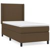 vidaXL Boxspring posteľ s matracom tmavohned&aacute; 90x190 cm l&aacute;tka