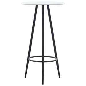 vidaXL Barov&yacute; st&ocirc;l biely 60x107,5 cm MDF
