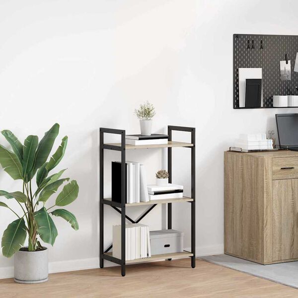 vidaXL Reg&aacute;l na knihy Sonoma dub 56 x 34 x 96 cm Kompozitn&eacute; drevo