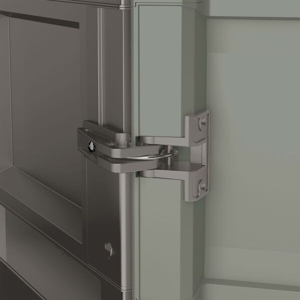 Keter Záhradná nízka skrinka Wood Grain, krémová a sivohnedá 97 cm