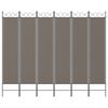 vidaXL 6-panelový paraván antracitový 240x200 cm látkový