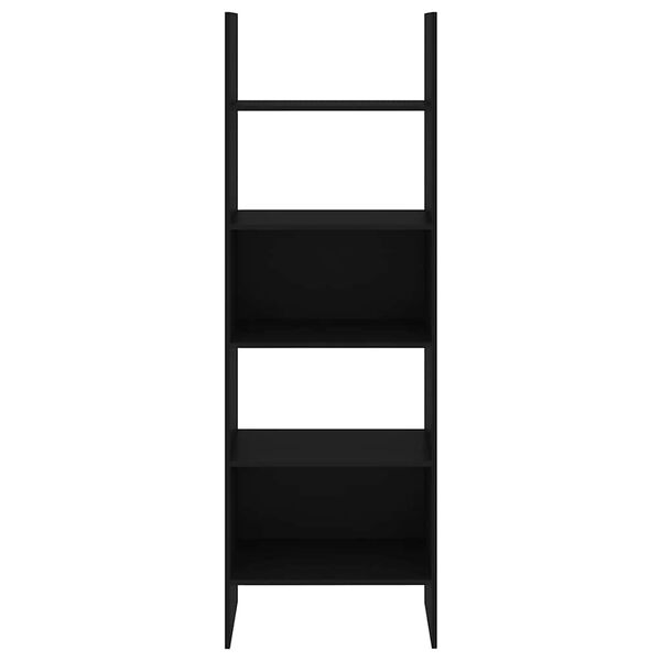 vidaXL Knižnica, čierna 60x35x180 cm, kompozitné drevo