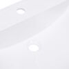 vidaXL Vstavané umývadlo 800x460x130 mm, SMC, biele